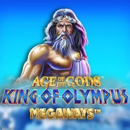 Age Of The Gods: King of Olympus Megaways logo – Slots by Origins at Boomzino Casino