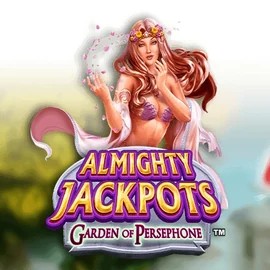 Almighty Jackpots: Garden of Persephone logo – Jackpots by Novomatic at Boomzino Casino