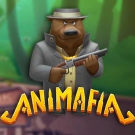 Animafia slot logo by Peter & Sons at Boomzino Casino