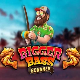 Bigger Bass Bonanza logo – Slots by Pragmatic Play at Boomzino Casino