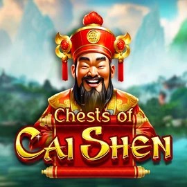 Chests of Cai Shen online game logo by Pragmatic Play on boomzinocasinoo.com