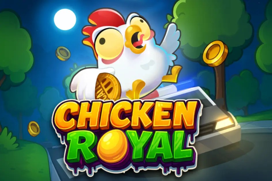 Chicken Royal online game logo by InOut on boomzinocasinoo.com