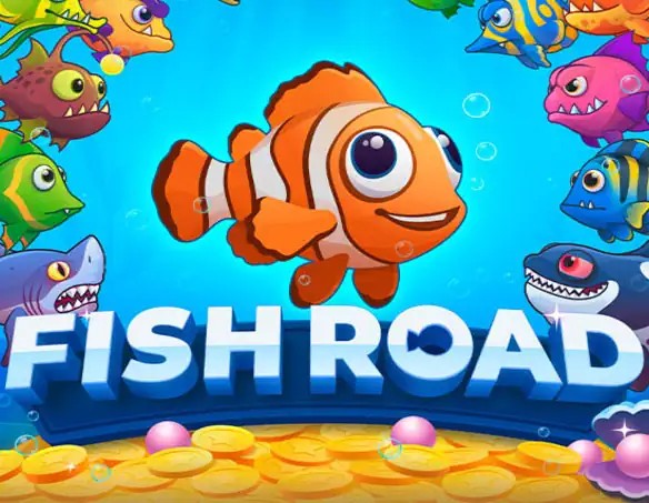Fish Road game by InOut – logo hosted on Boomzino Casino