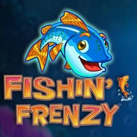 Fishin Frenzy slot logo by Blueprint Gaming at Boomzino Casino