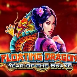 Floating Dragon Year of the Snake online game logo by Pragmatic Play on boomzinocasinoo.com