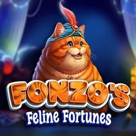 Fonzos Feline Fortunes online game logo by Pragmatic Play on boomzinocasinoo.com