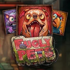 Official Slots logo: Fugly Pets by Stakelogic at Boomzino Casino