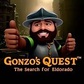 Gonzo's Quest logo – Slots by NetEnt at Boomzino Casino