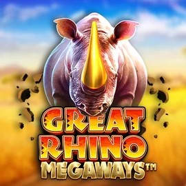 Great Rhino Megaways slot logo by Pragmatic Play at Boomzino Casino