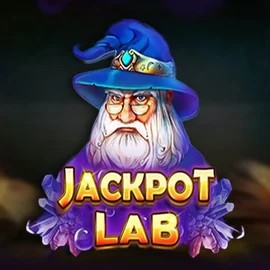 Jackpot Lab slot logo by Platipus at Boomzino Casino
