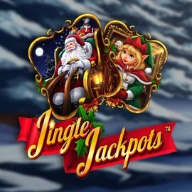 Jingle Jackpots logo by Dragon Gaming at Boomzino Casino