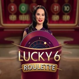 Lucky 6 Roulette slot icon by Pragmatic Play, available at Boomzino Casino