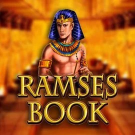 Ramses Book slot logo by Gamomat at Boomzino Casino
