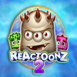 Reactoonz 2 casino game by Play'n GO – featured logo at Boomzino Casino