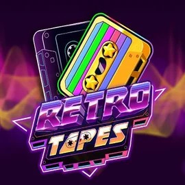 Retro Tapes logo by Push Gaming at Boomzino Casino