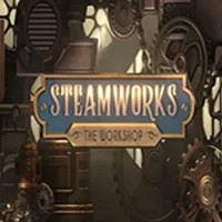 Official Slots logo: Steamworks The Workshop by Peter & Sons at Boomzino Casino