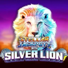 Try Stellar Jackpots with Silver Lion slot by Lightning Box Game on boomzinocasinoo.com – logo image