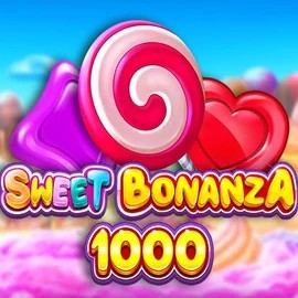 Sweet Bonanza 1000 slot logo by Pragmatic Play at Boomzino Casino
