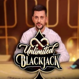 Unlimited Blackjack logo by Ezugi at Boomzino Casino